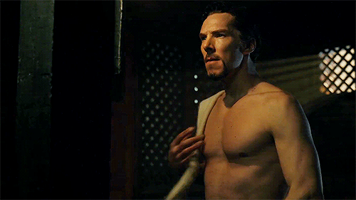 Doctor Strange Benedict shirtless