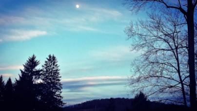 Moon Over the Mountain. Deer Park, Maryland (This is the view I see from my front porch)